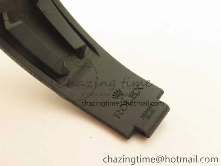 0405 Yacht-Master 126655 RG 3EF 1:1 Best Edition Black Ceramic Bezel on Black Rubber Strap VS Reliable 2488